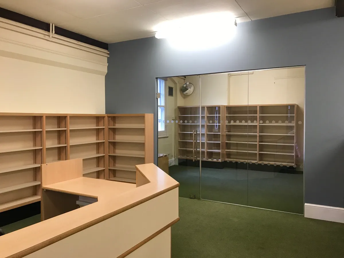 Library Office and Archive Room construction project by Aldwick Building Company