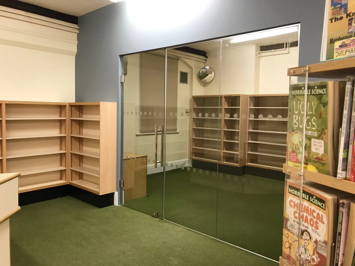 Library Office and Archive Room construction project by Aldwick Building Company