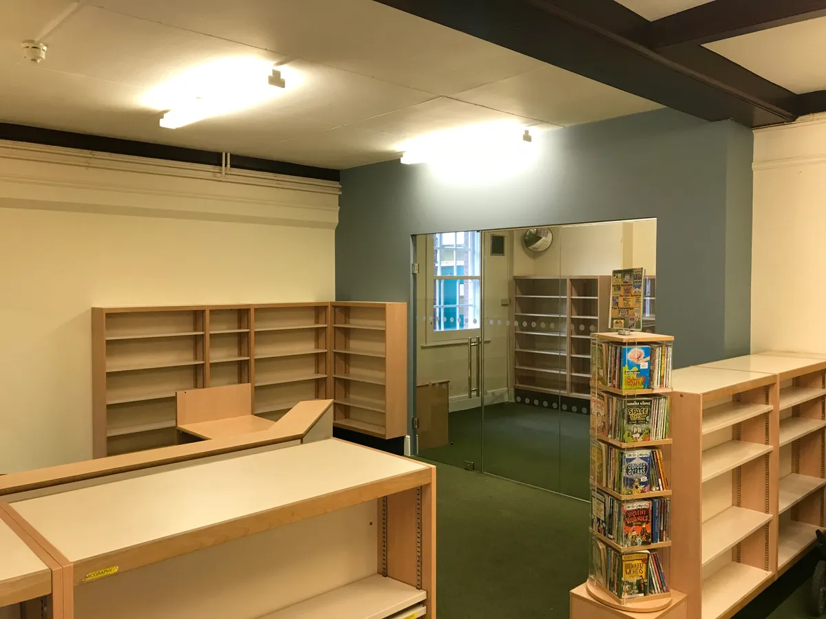 Library Office and Archive Room construction project by Aldwick Building Company